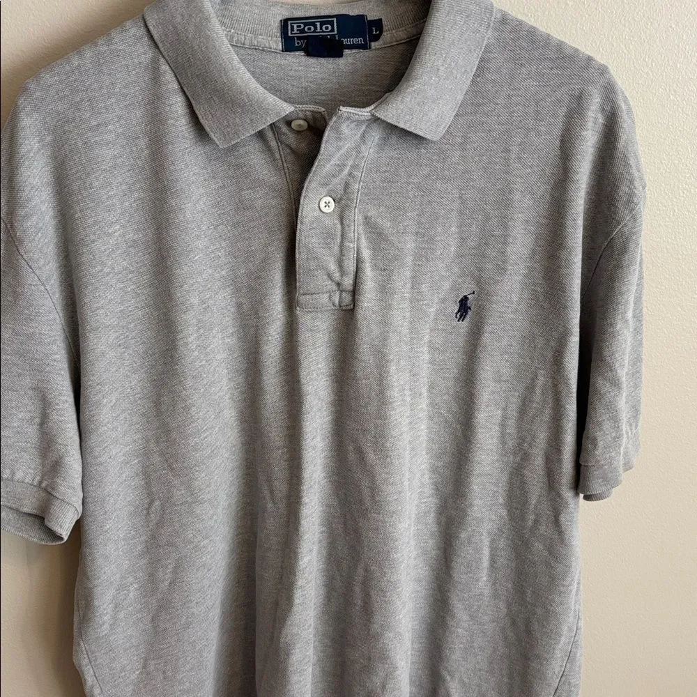 Polo by Ralph Lauren Classic Gray Polo size large